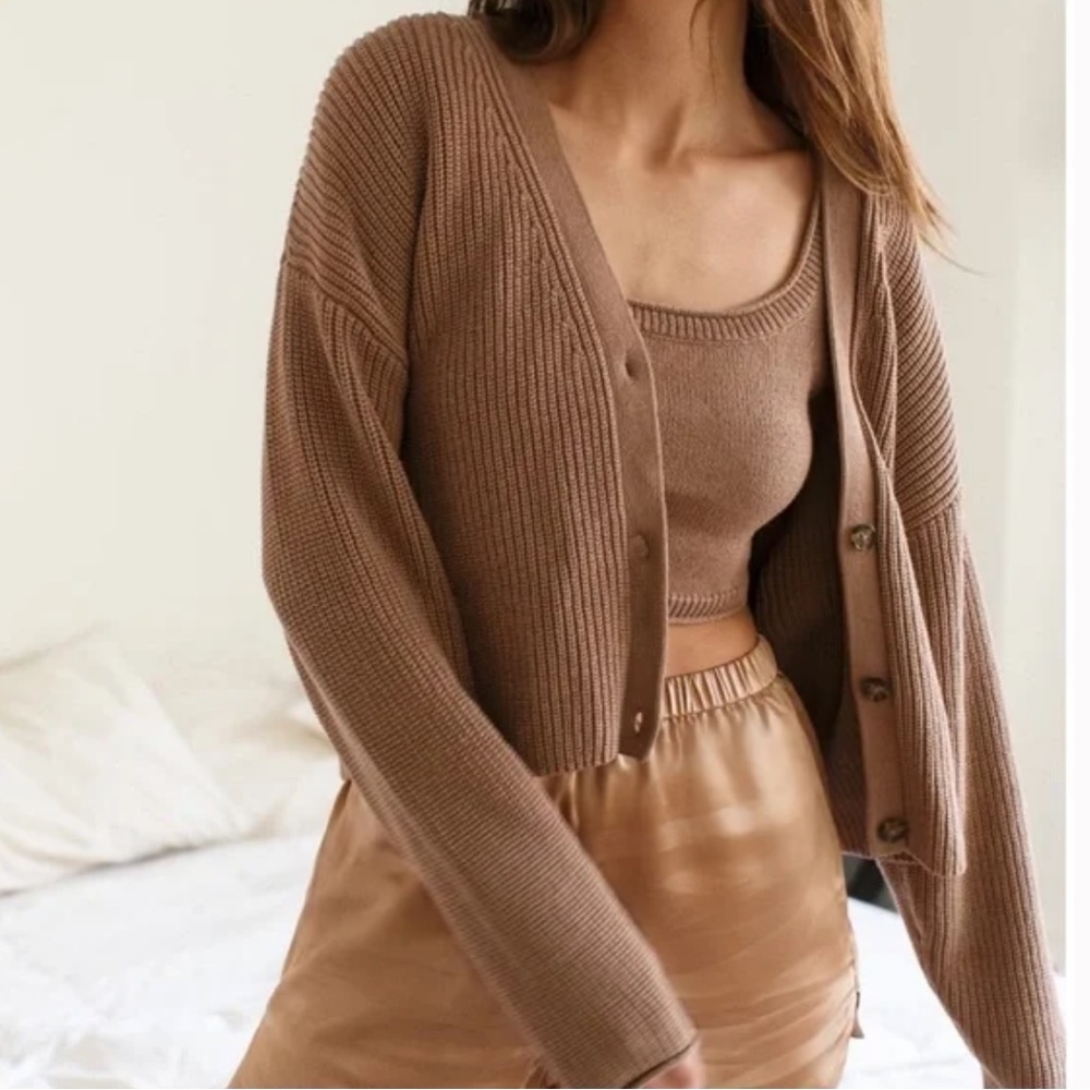 Reformation Elke organic Cotton Cardigan I Size XL